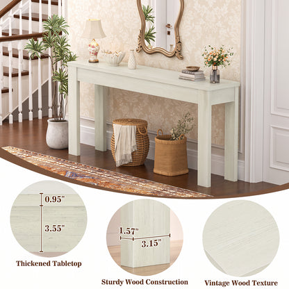 Console Table for Entryway, Farmhouse Sofa Tables Narrow Long