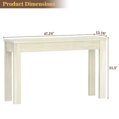Console Table for Entryway, Farmhouse Sofa Tables Narrow Long